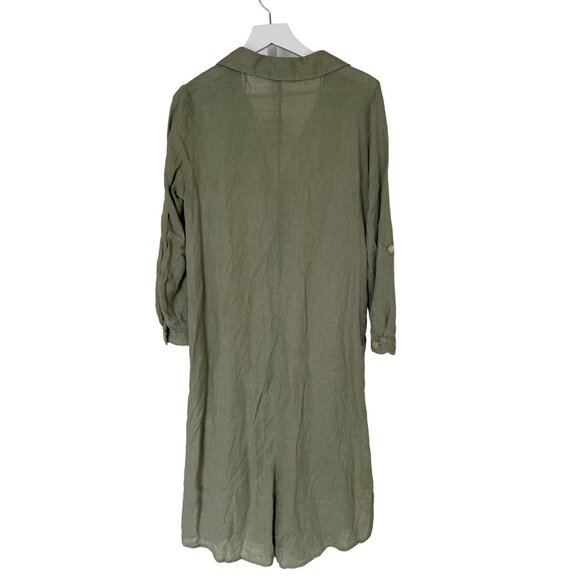 Zara Linen Button Up Tunic - Picture 5 of 13